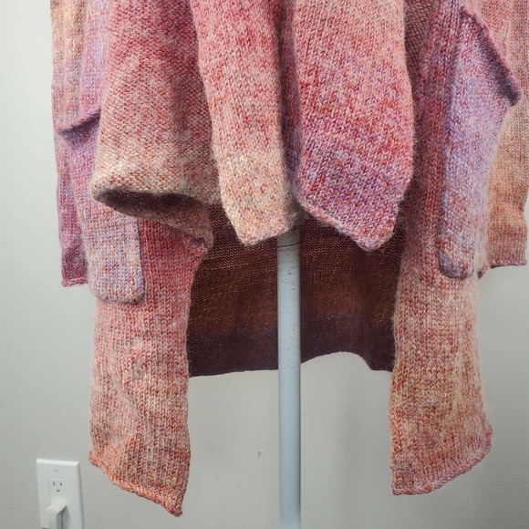 Noble Outfitters Ombre Scarf Cardigan Knit Sweater XS Waterfall Equestrian Long - Picture 6 of 12